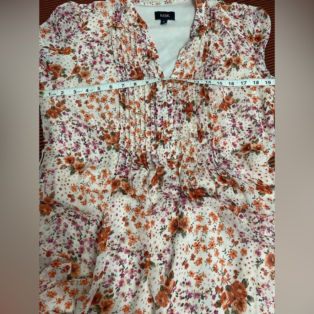 MSK Floral Print Women's Dress size 16 - Picture 6 of 8